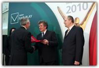 Wręczenie certyfikatu Przedsiębiorstwo Fair Play 2010 dla Megatem EC-Lublin